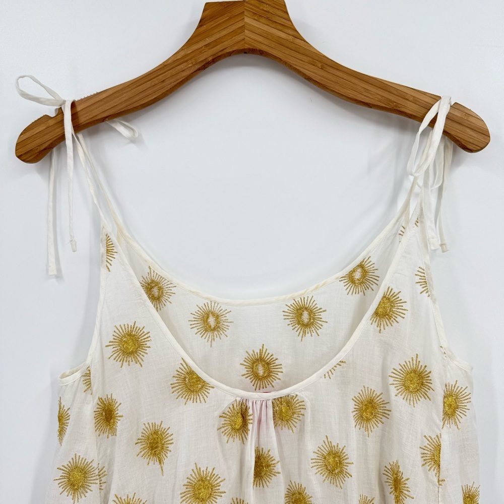 Solid & Striped The Jesse Embroidered Sun Mini Dress Size S - Picture 11 of 15